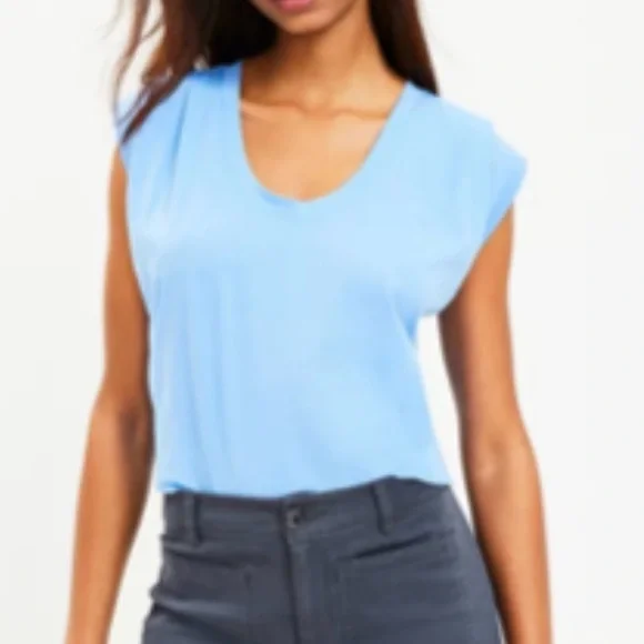 LOFT Muscle Cap Sleeve Tops - Set of 4 - Size Small Black Blue Pink Orange - Picture 2 of 16